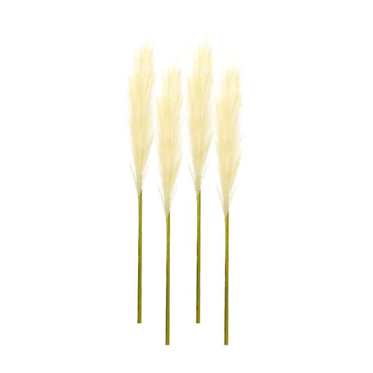 Cream Pampas Spray, 4ct.